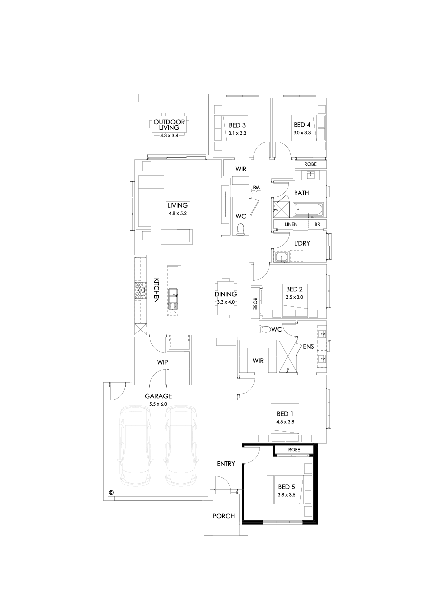 28  Floor Floorplan (5th bedroom)