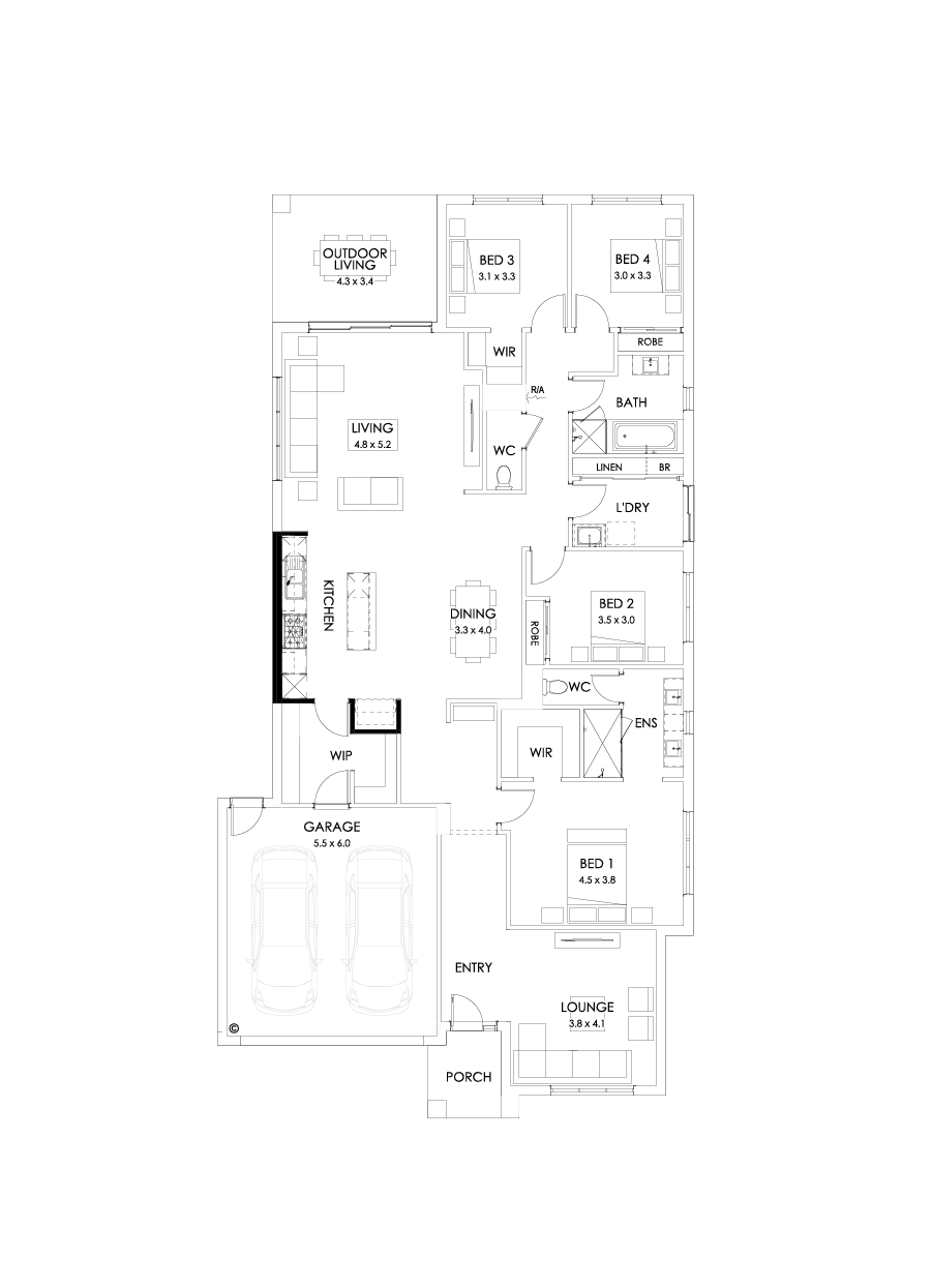 28  Floor Floorplan (Alternate kitchen)