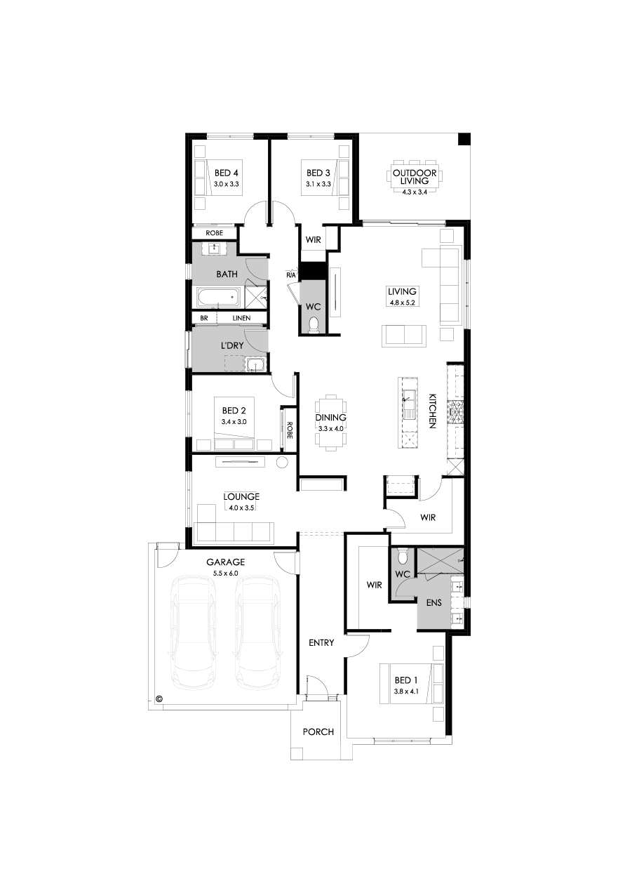 28  Floor Floorplan (Rear flip)