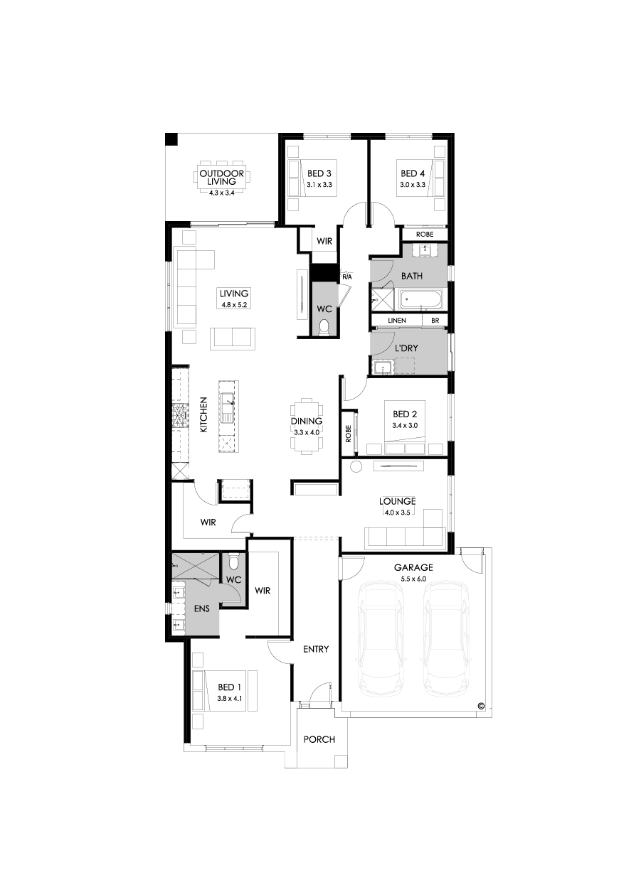 28  Floor Floorplan (Rear flip - Flipped)