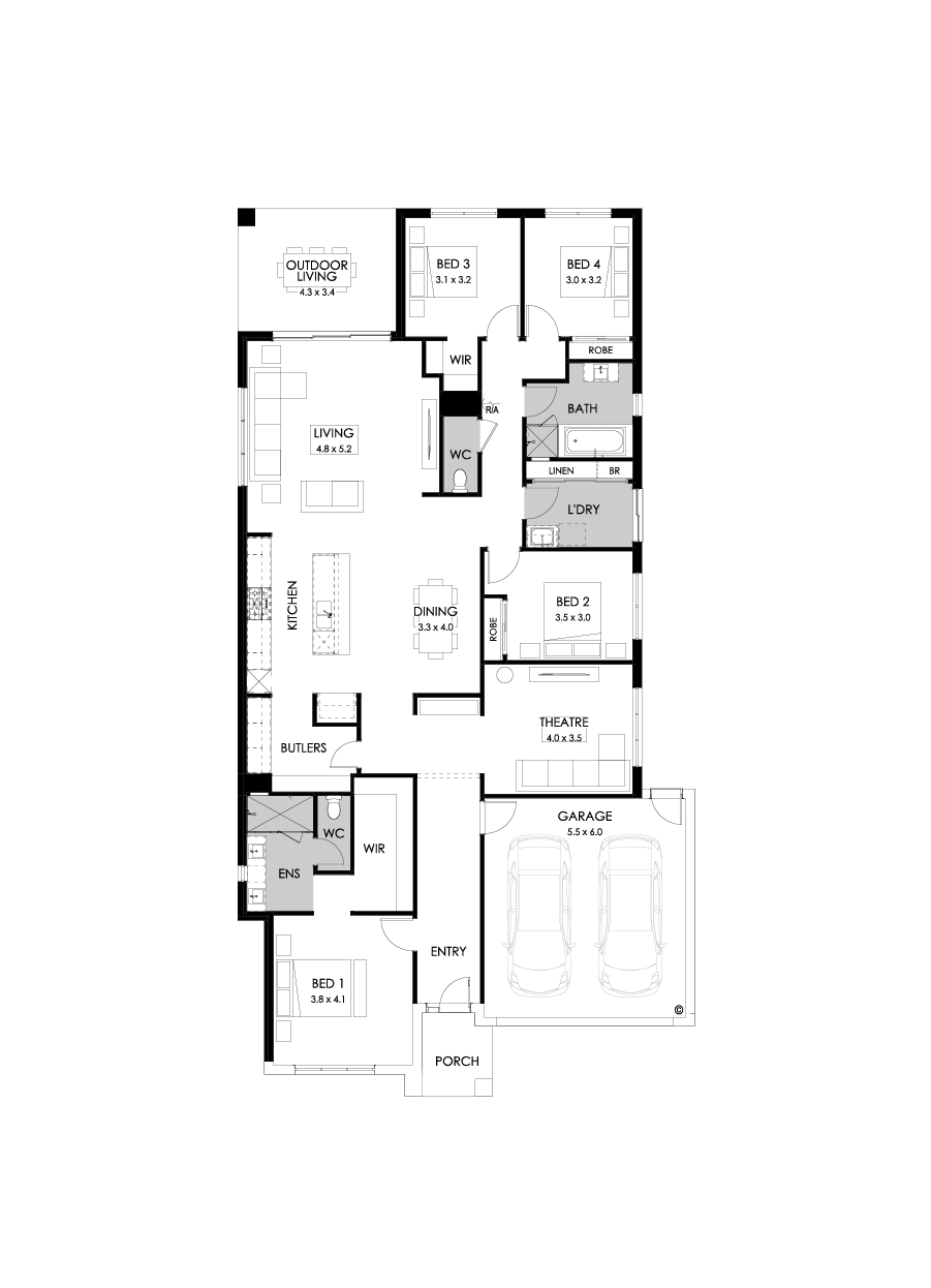 28  Floor Floorplan (Rear flip - Flipped)