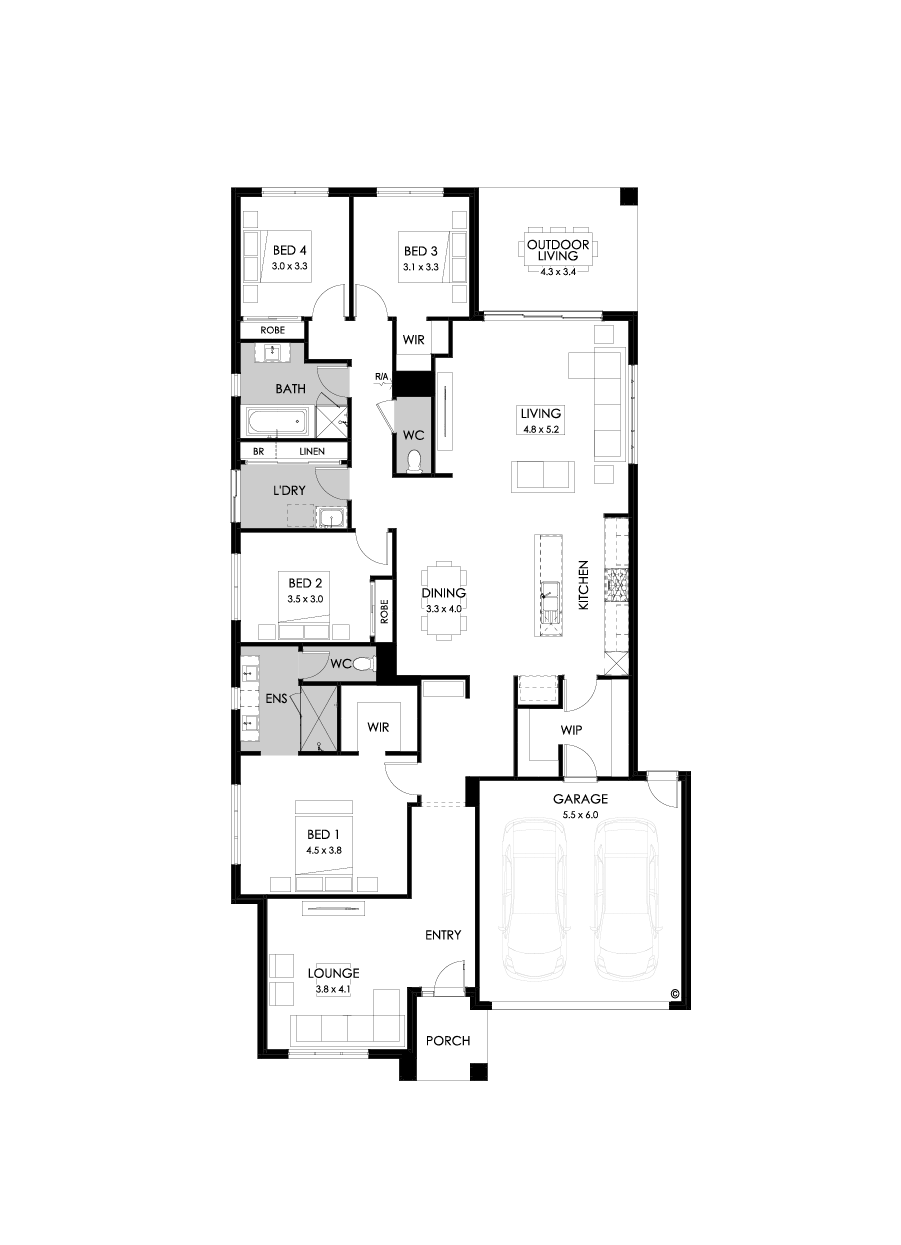 28  Floor Floorplan (Standard - Flipped)