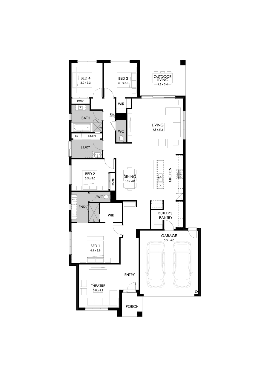 28  Floor Floorplan (Standard - Flipped)