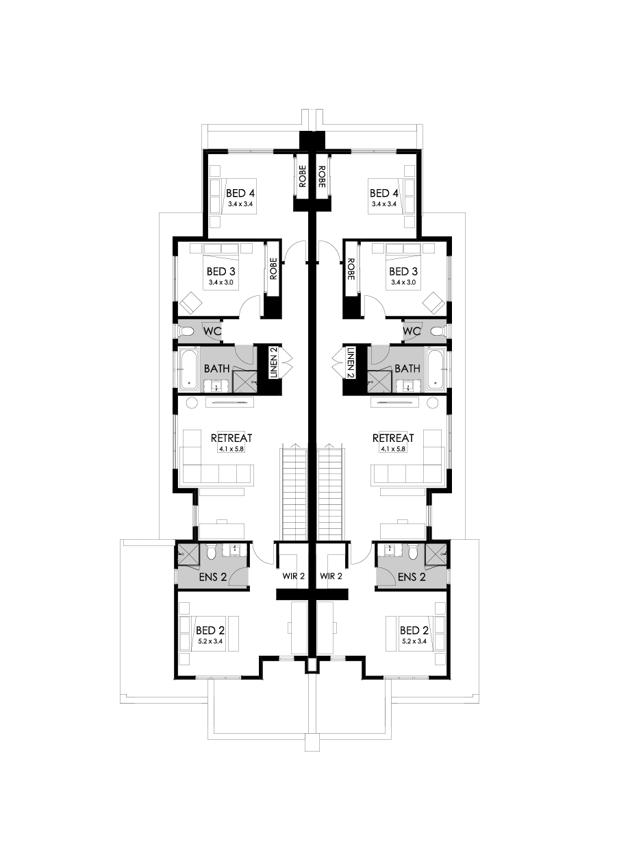 28 & 27 First Floor Floorplan (Standard)