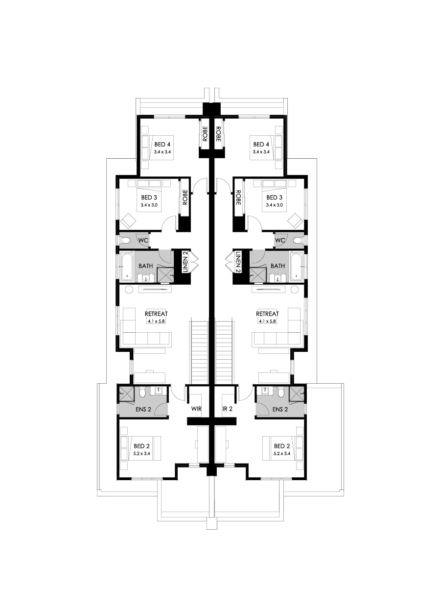 28 & 27 First Floor Floorplan (Standard)