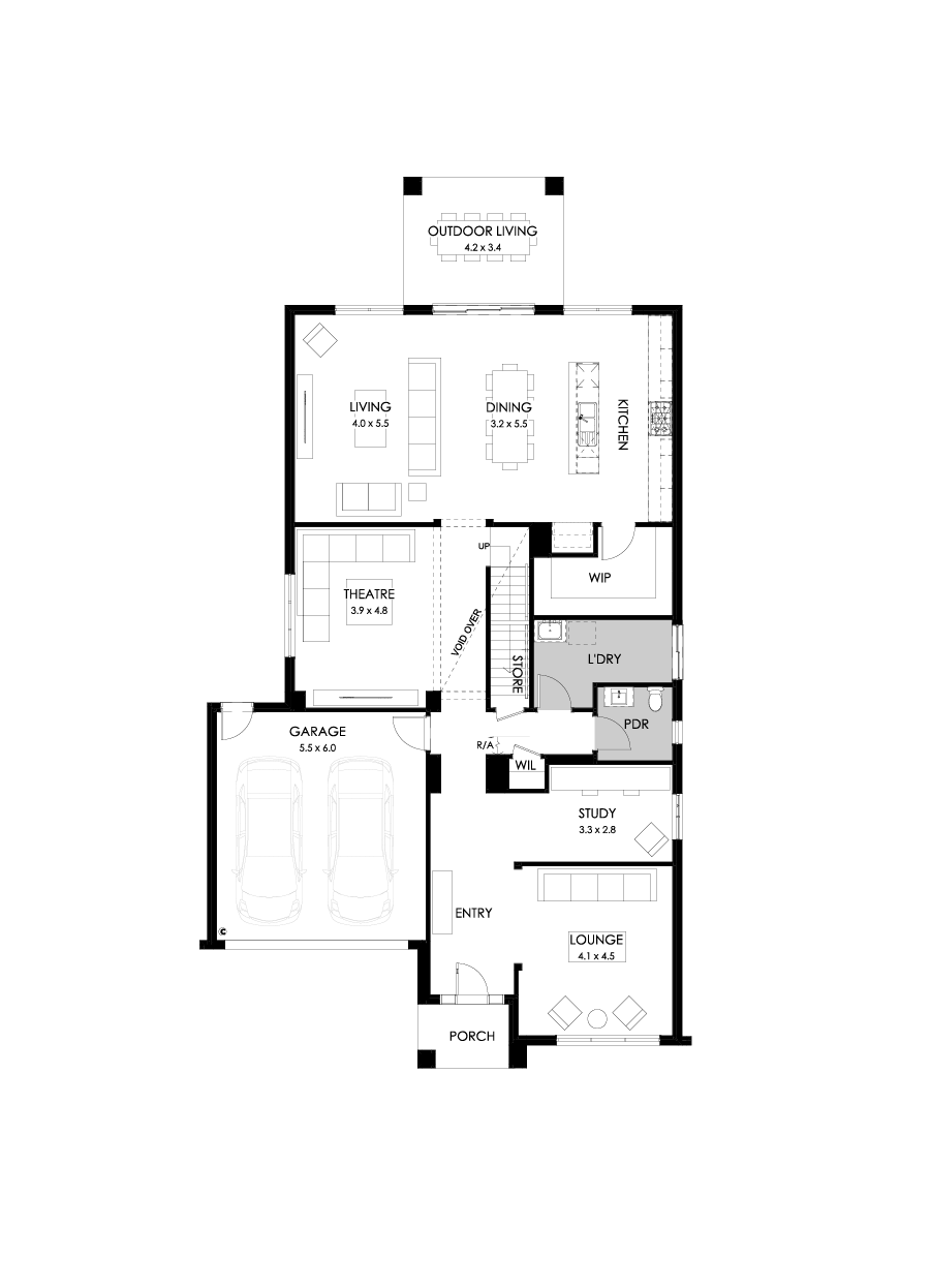 43 Ground Floor Floorplan (Standard)