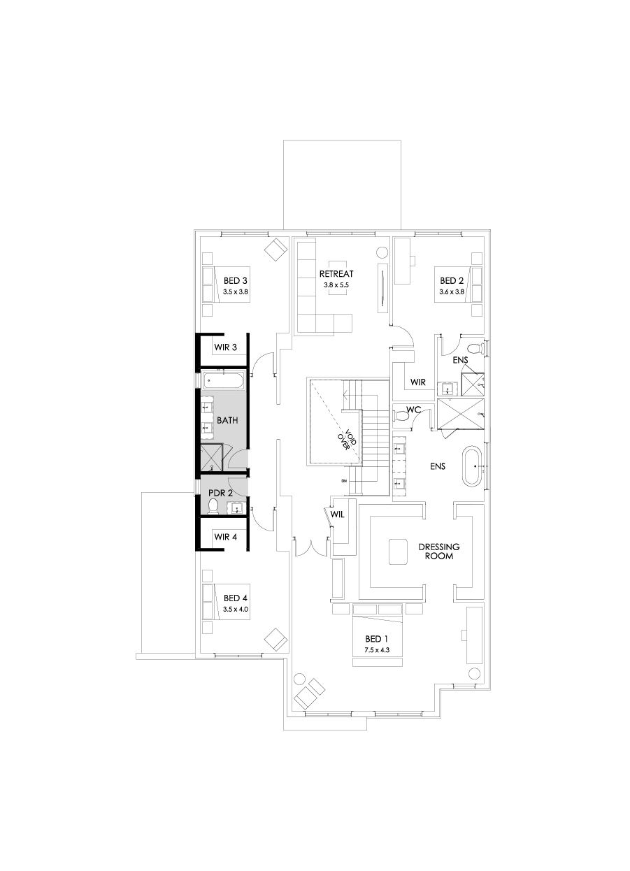 48 First Floor Floorplan (Bathroom upgrade)