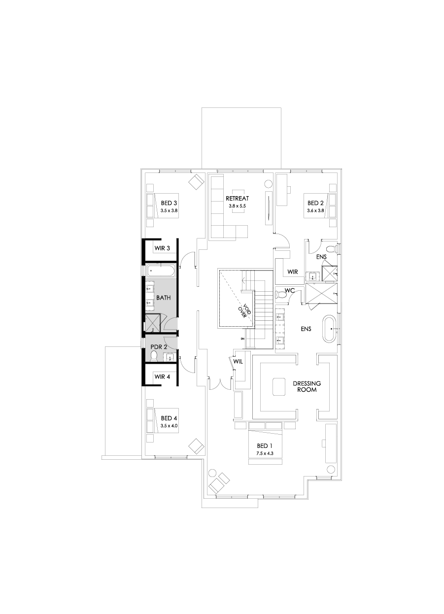 48 First Floor Floorplan (Bathroom upgrade)