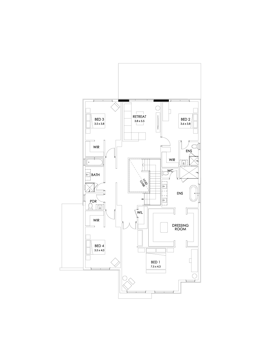 48 First Floor Floorplan (Grand outdoor living)