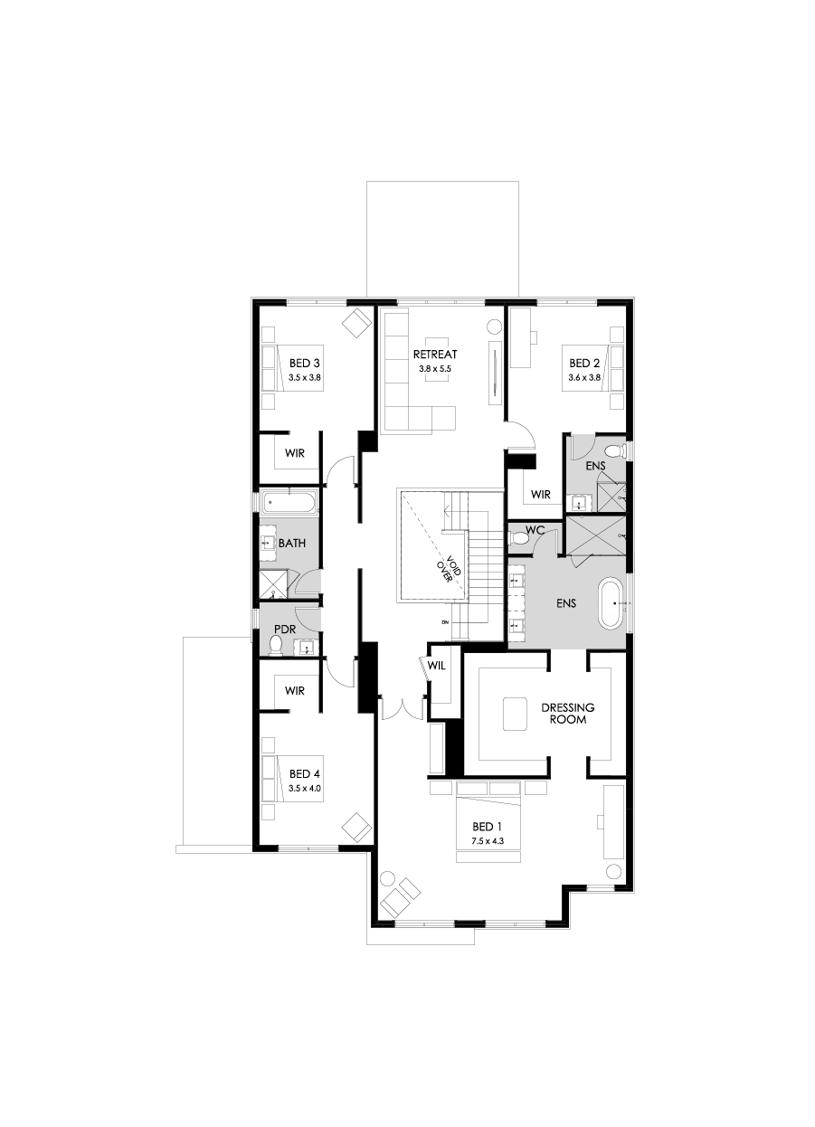 48 First Floor Floorplan (Standard)