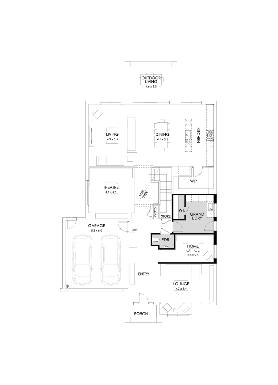 48 Ground Floor Floorplan (Grand laundry)