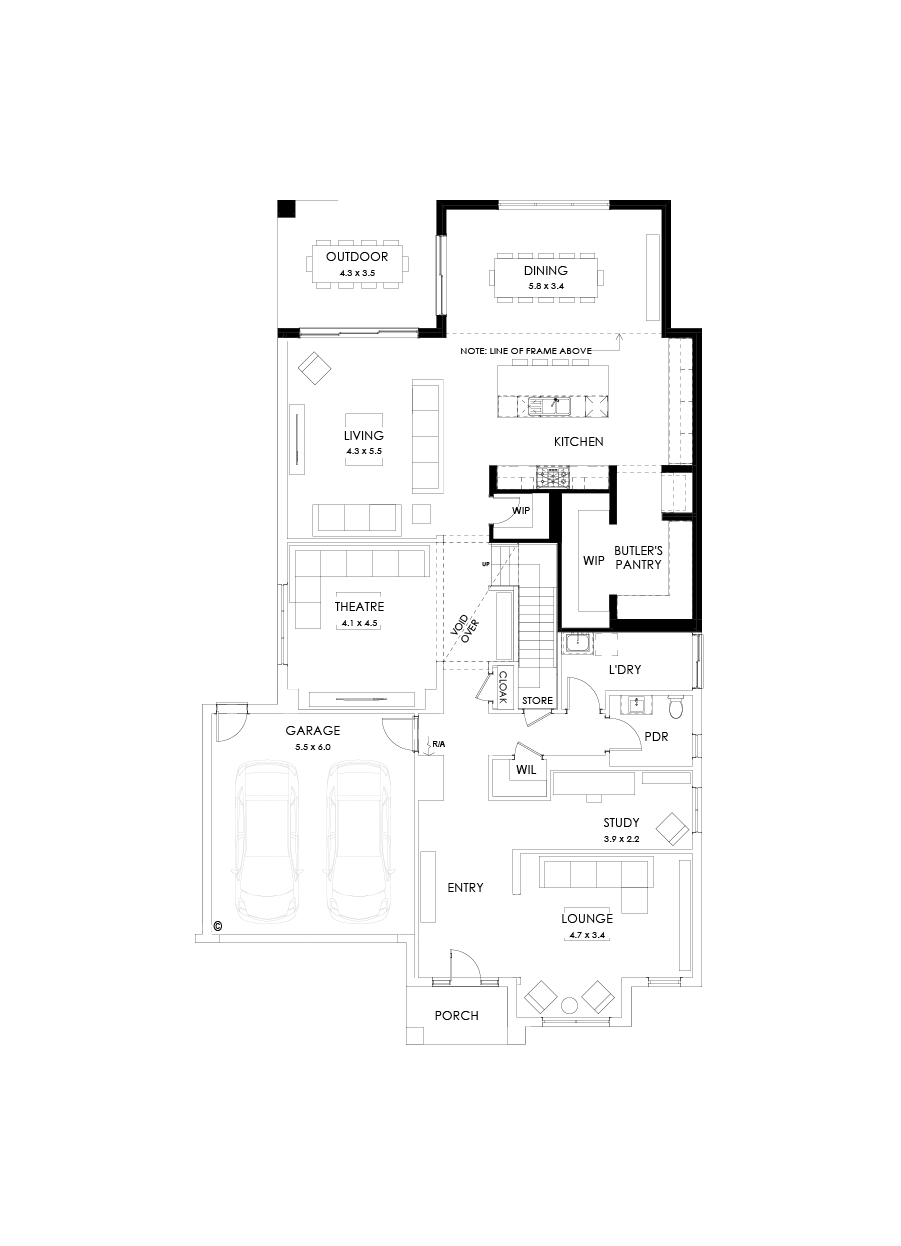 48 Ground Floor Floorplan (Larger kitchen and dining)