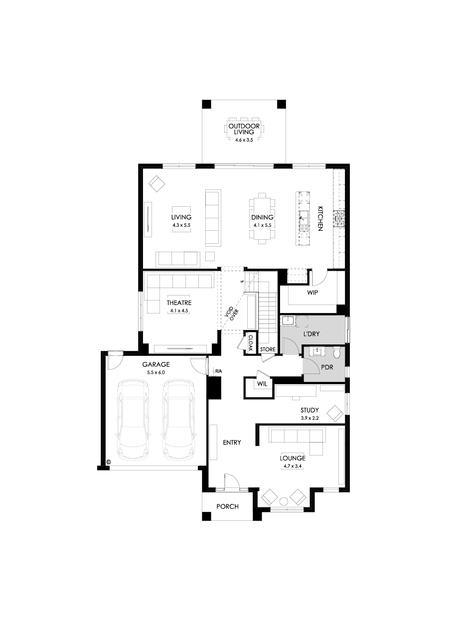 48 Ground Floor Floorplan (Standard)