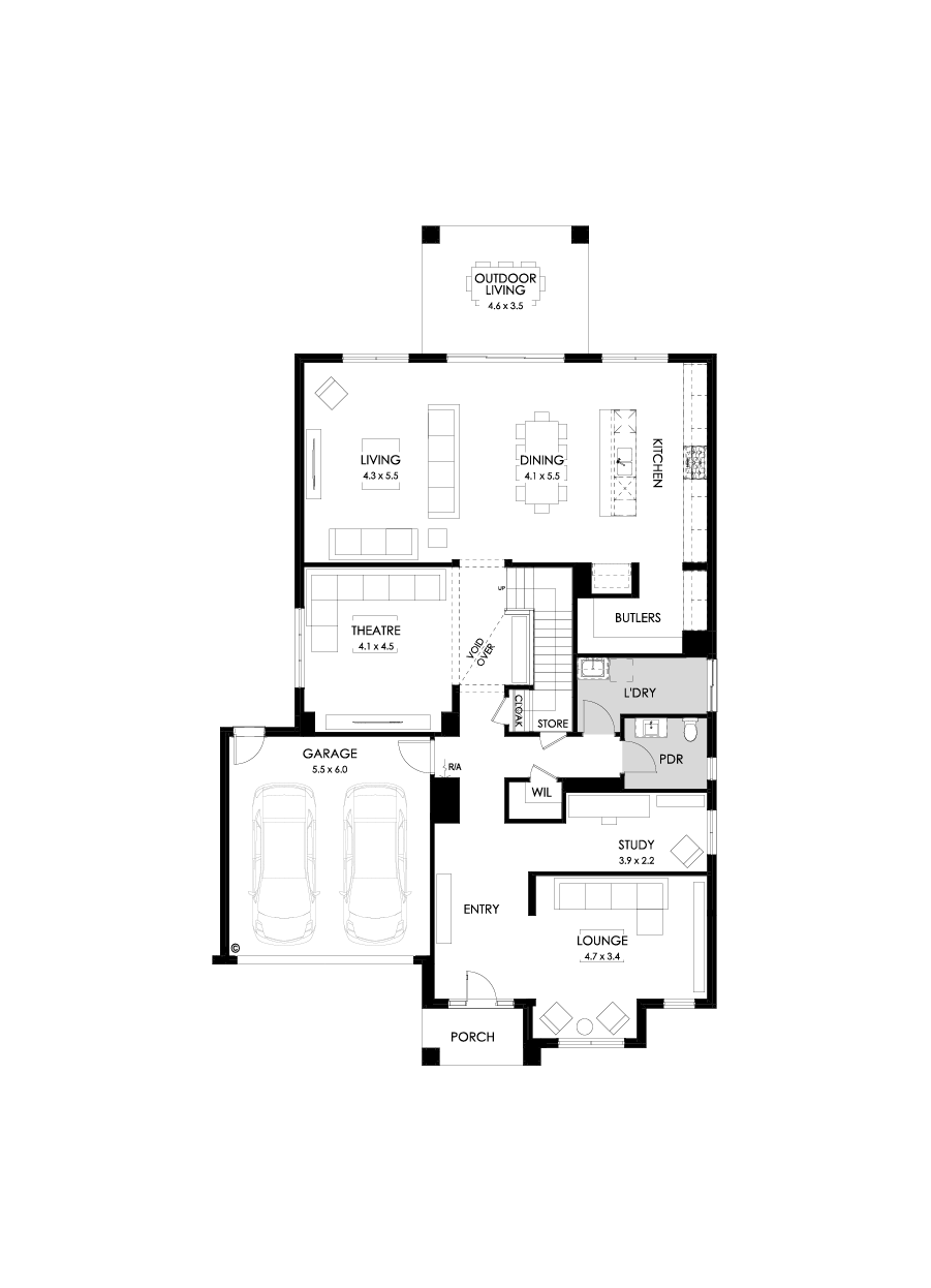 48 Ground Floor Floorplan (Standard)