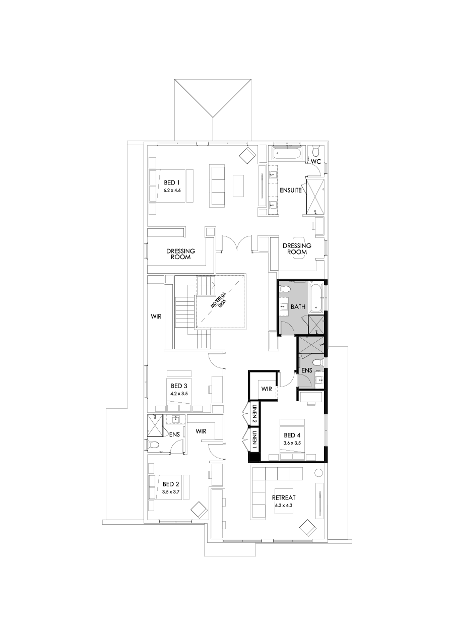 55 First Floor Floorplan (Additional ensuite)