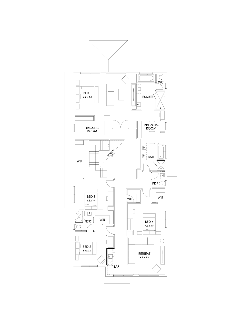 55 First Floor Floorplan (Bar)
