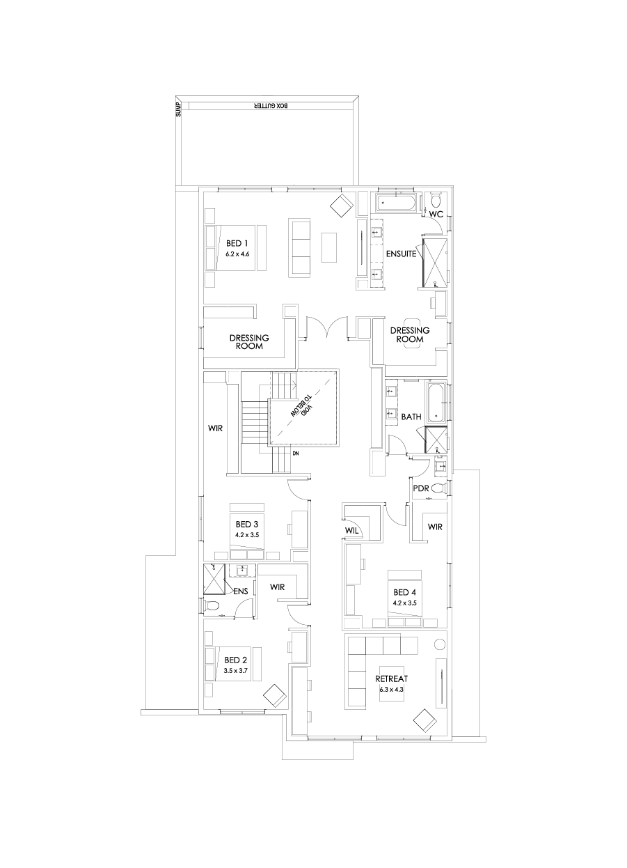 55 First Floor Floorplan (Grand outdoor living)