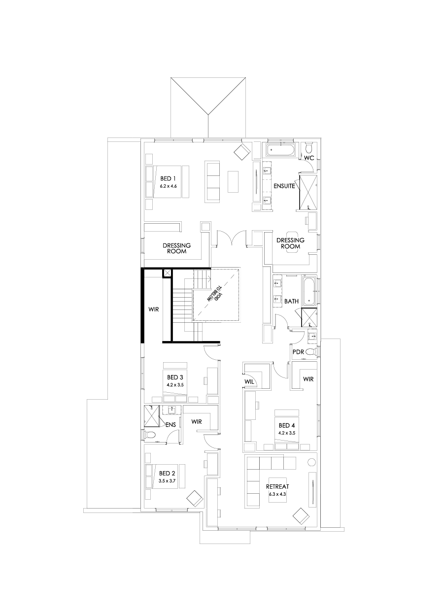 55 First Floor Floorplan (Larger kitchen)