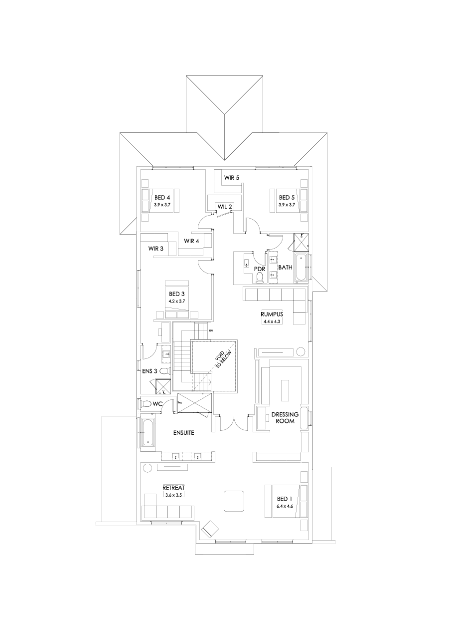 56 First Floor Floorplan (Larger kitchen )