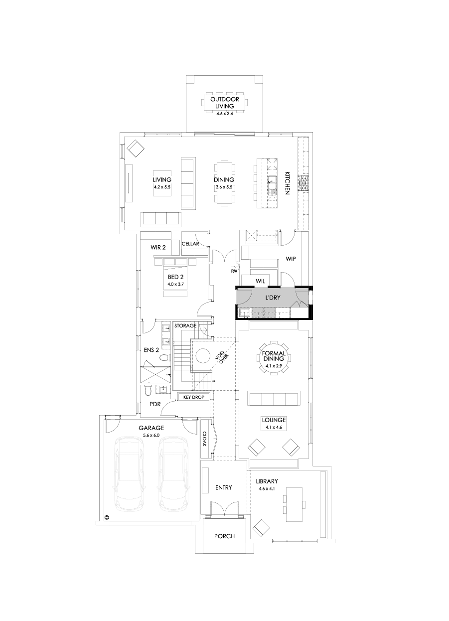 56 Ground Floor Floorplan (Grand laundry )