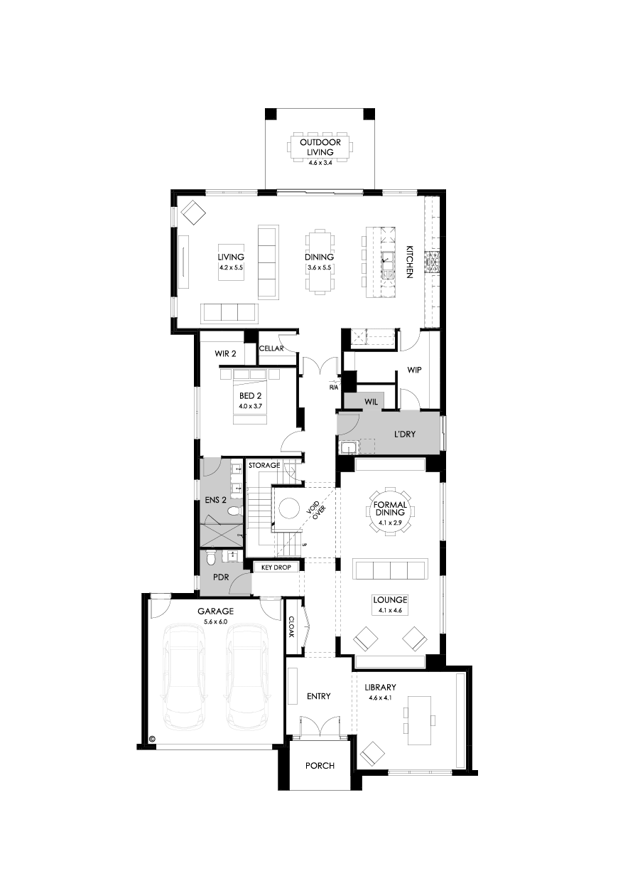 56 Ground Floor Floorplan (Standard)