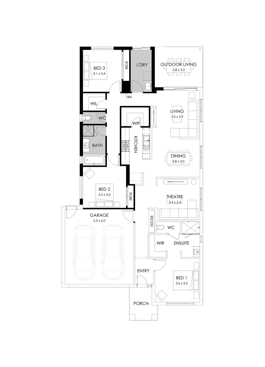 23  Floor Floorplan (3 bedrooms)