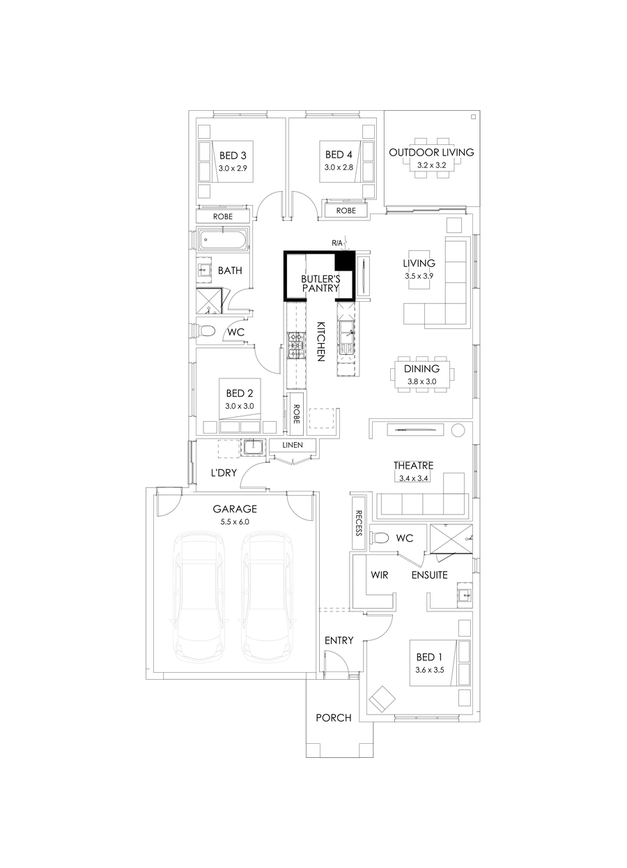 23  Floor Floorplan (Butler's pantry)