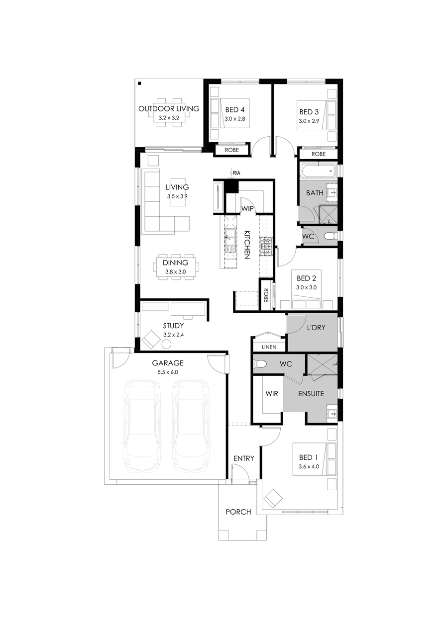 23  Floor Floorplan (Rear flip)
