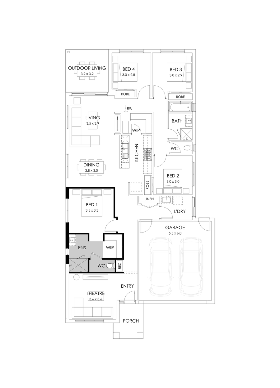 23  Floor Floorplan (Alternate theatre - Flipped)