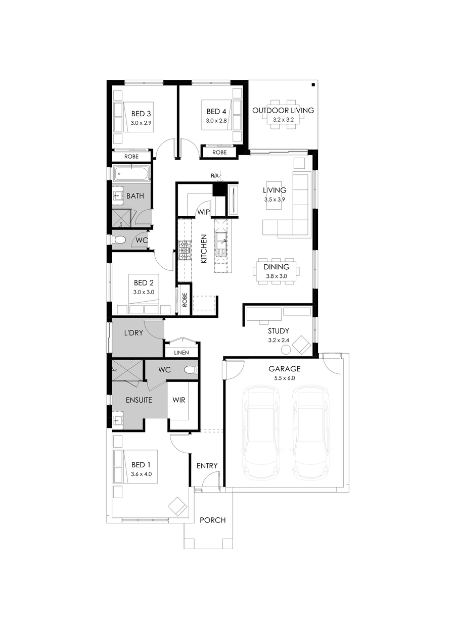 23  Floor Floorplan (Rear flip - Flipped)