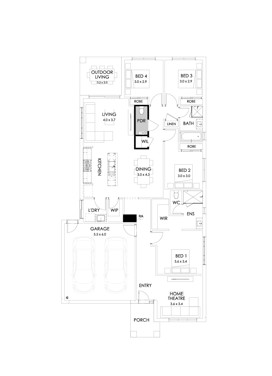 23  Floor Floorplan (Powder room)