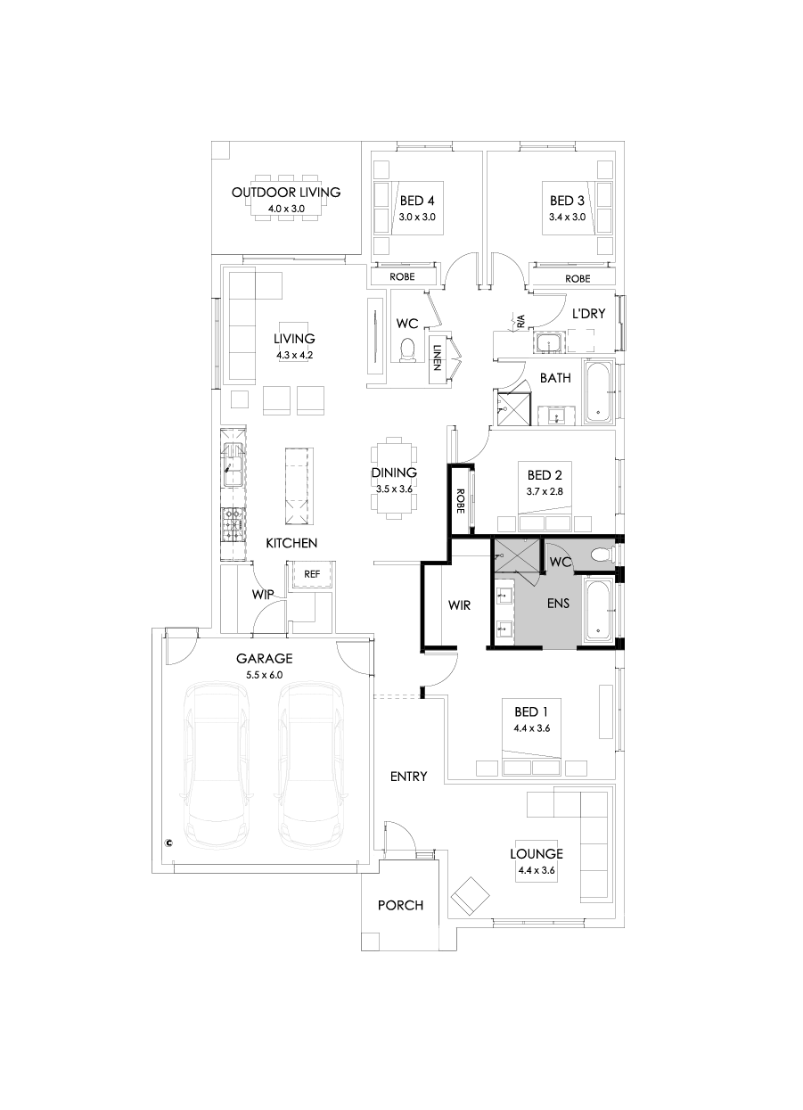 25  Floor Floorplan (Bath to ensuite)