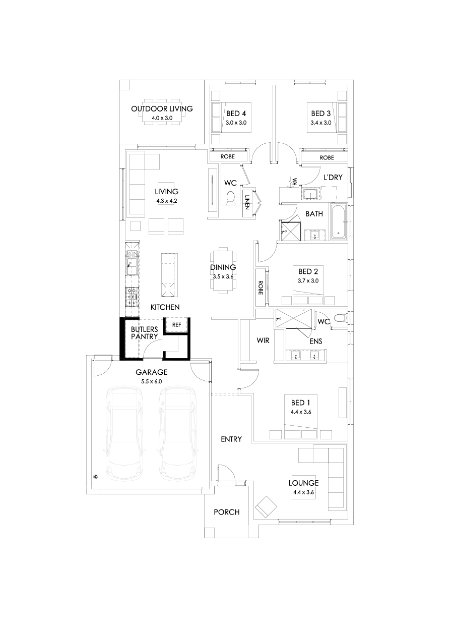 25  Floor Floorplan (Butlers pantry)