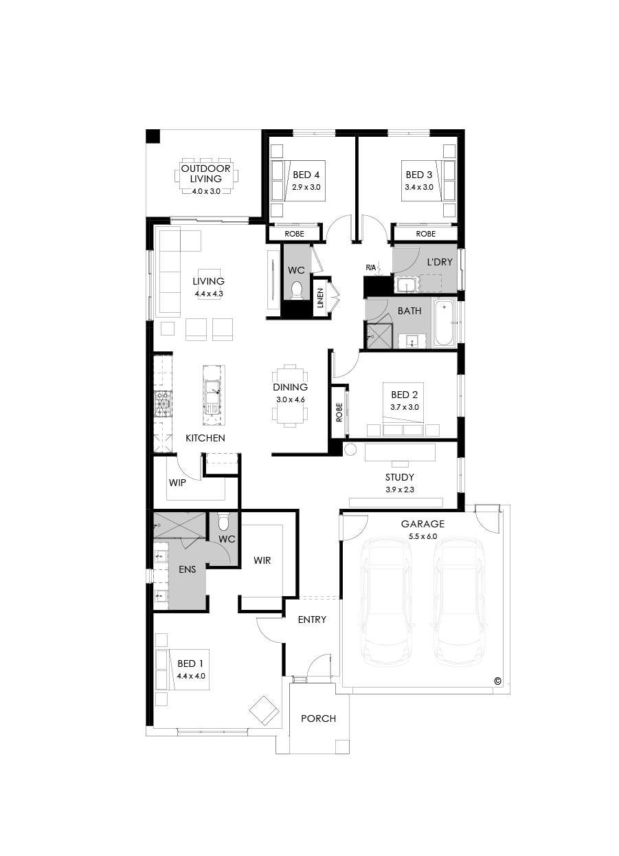 25  Floor Floorplan (Rear flip - Flipped)