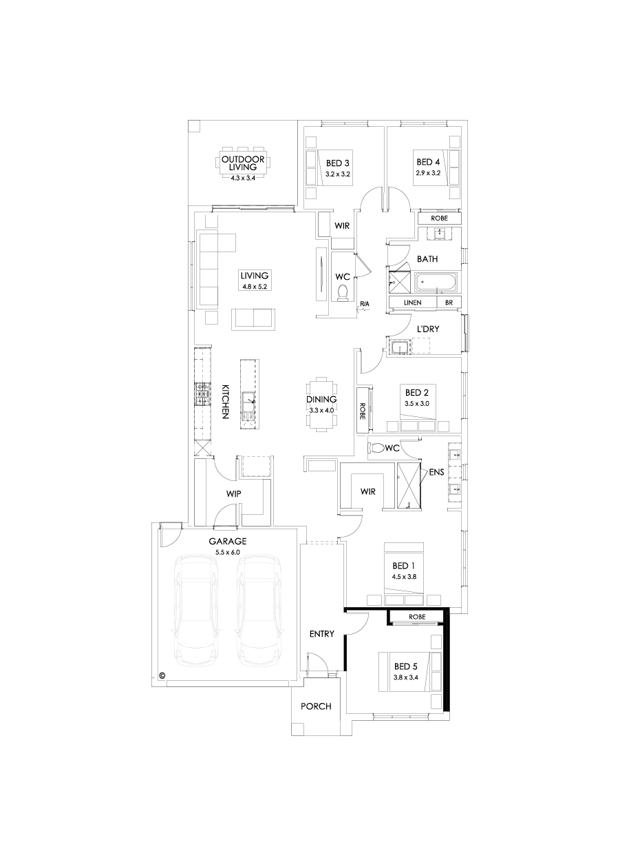 28  Floor Floorplan (5th bedroom)