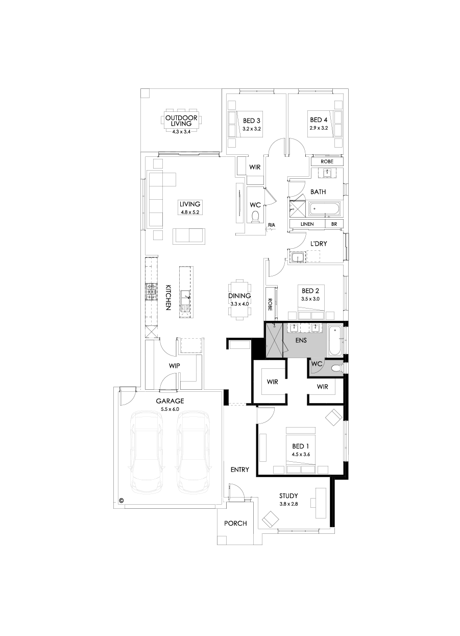 28  Floor Floorplan (Alternate ensuite)