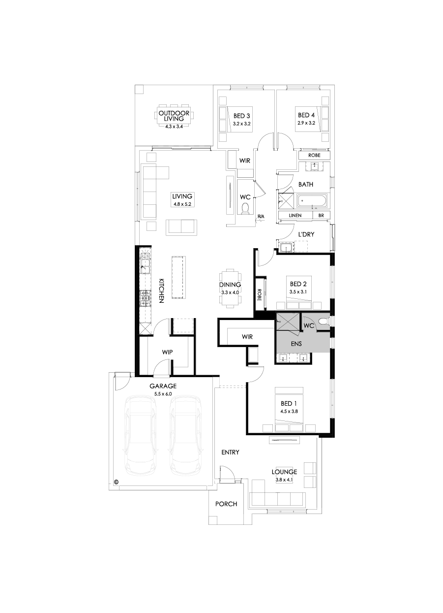 28  Floor Floorplan (Alternate kitchen)
