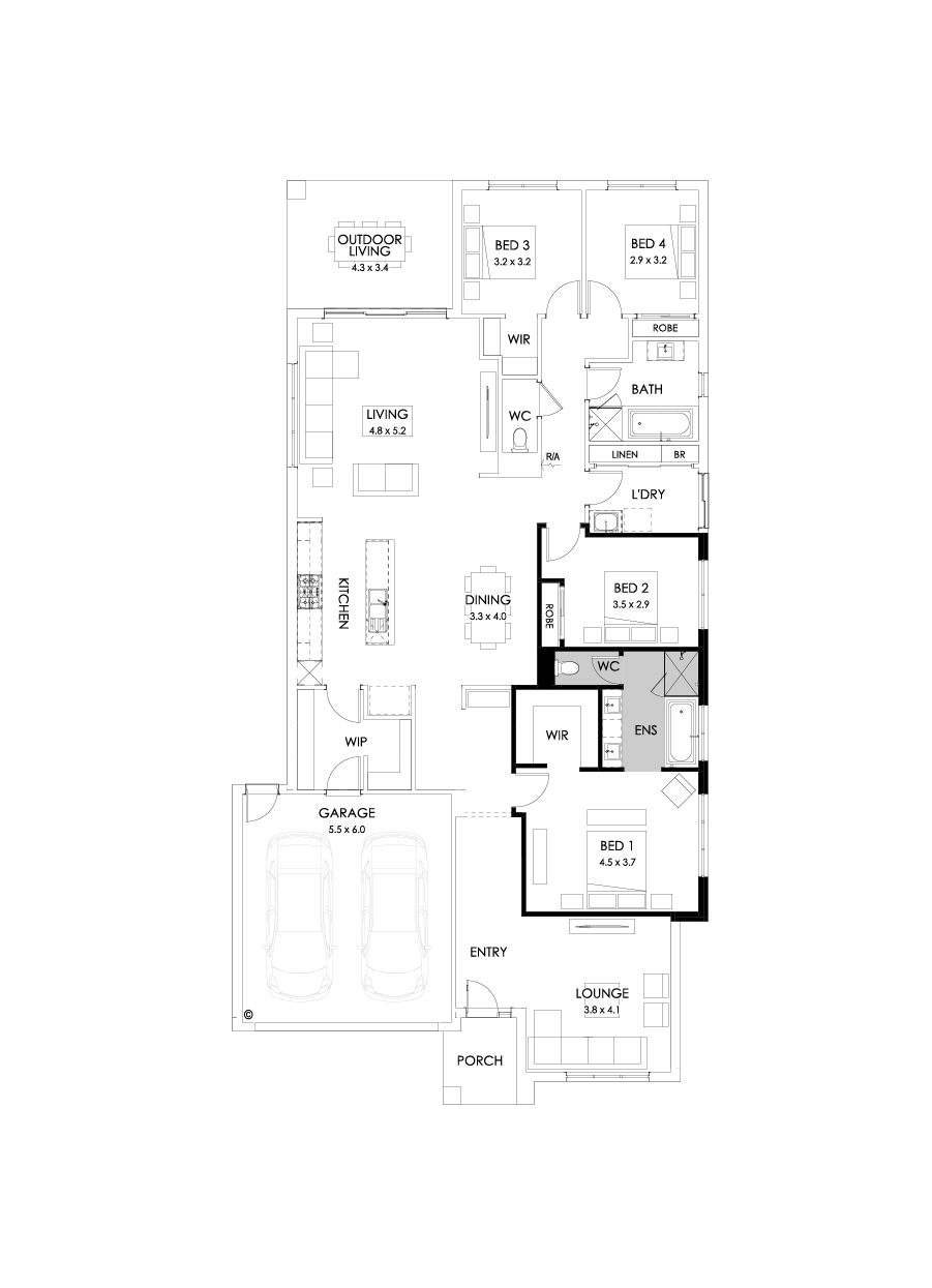 28  Floor Floorplan (Bath to ensuite)
