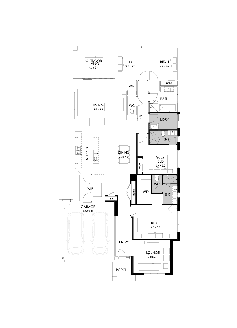 28  Floor Floorplan (Guest bedroom)