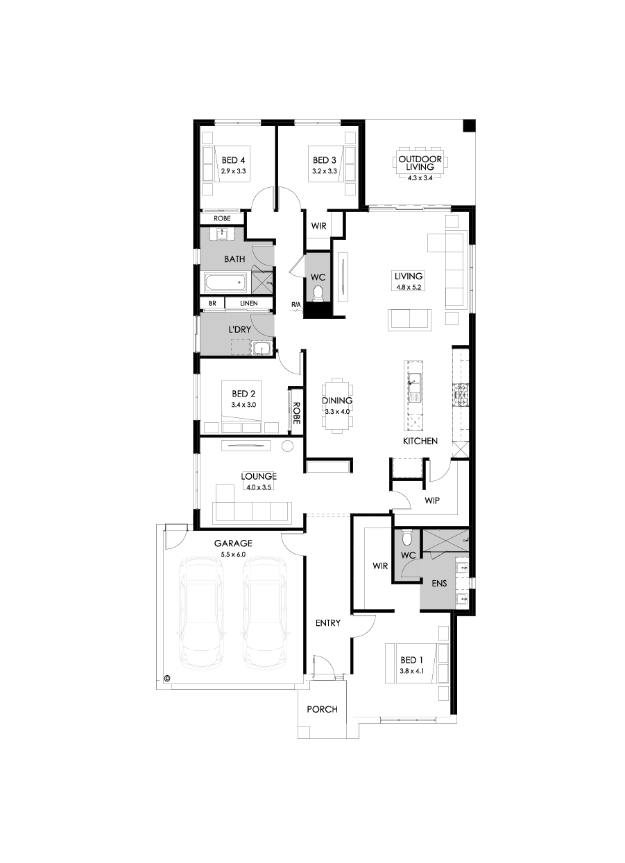 28  Floor Floorplan (Rear flip)