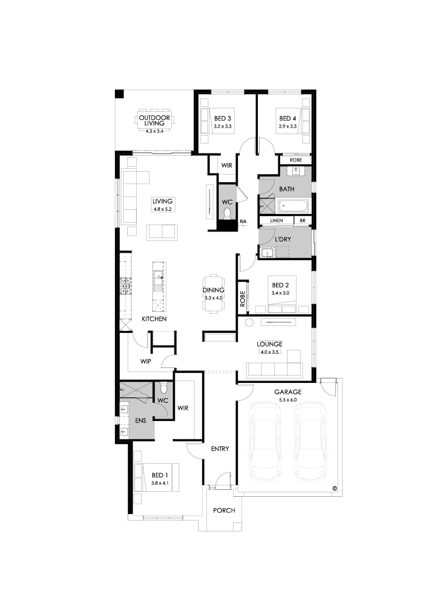 28  Floor Floorplan (Rear flip - Flipped)