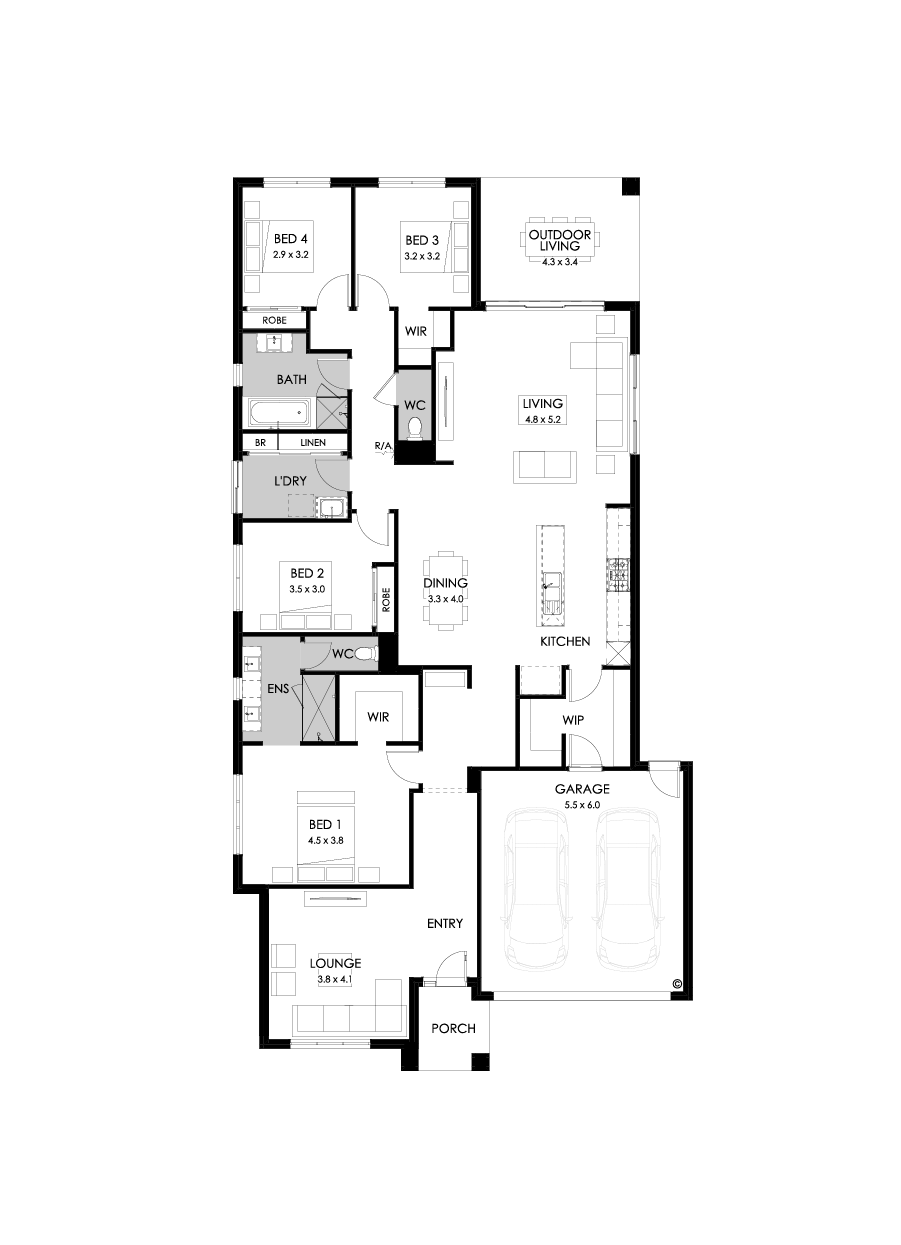 28  Floor Floorplan (Standard - Flipped)