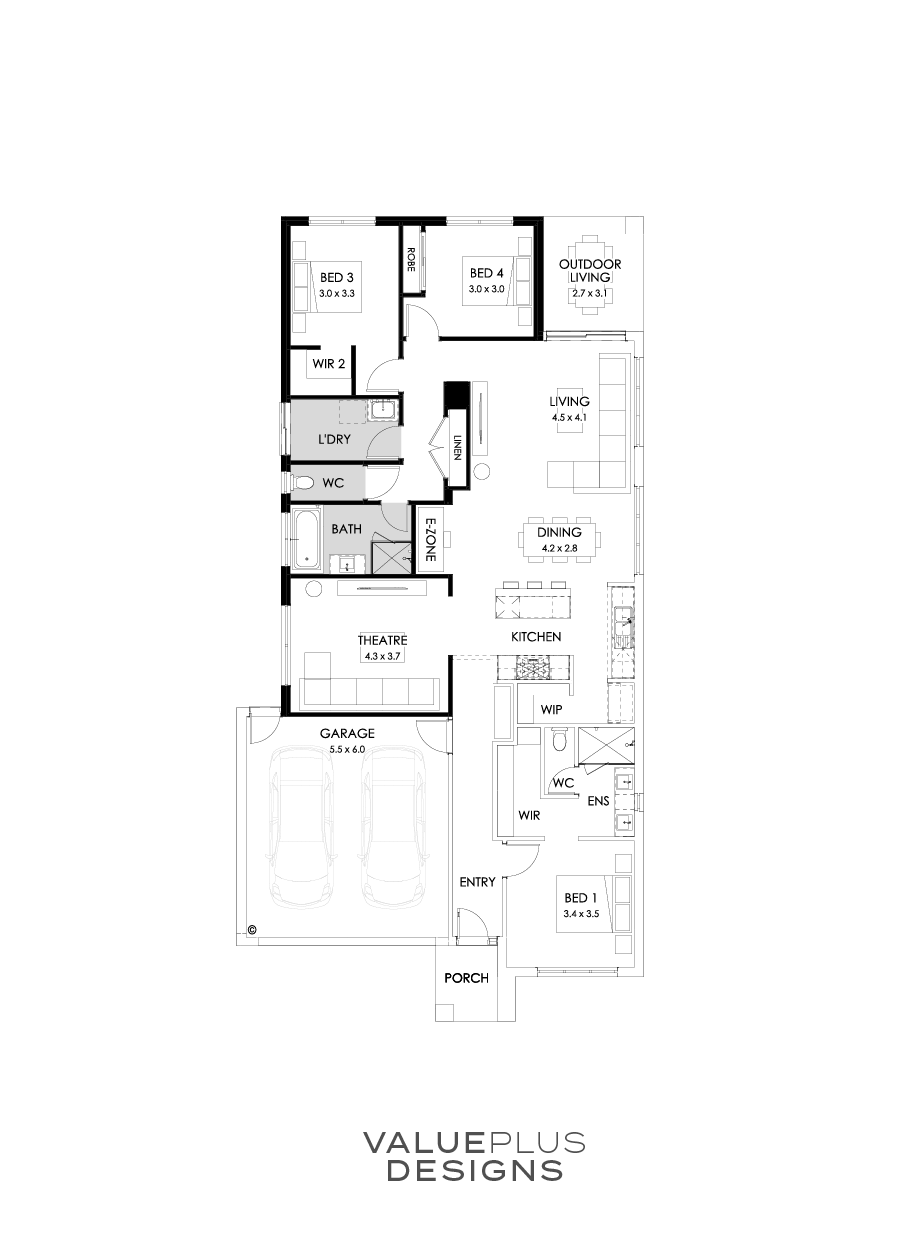 23  Floor Floorplan (3 Bedrooms)