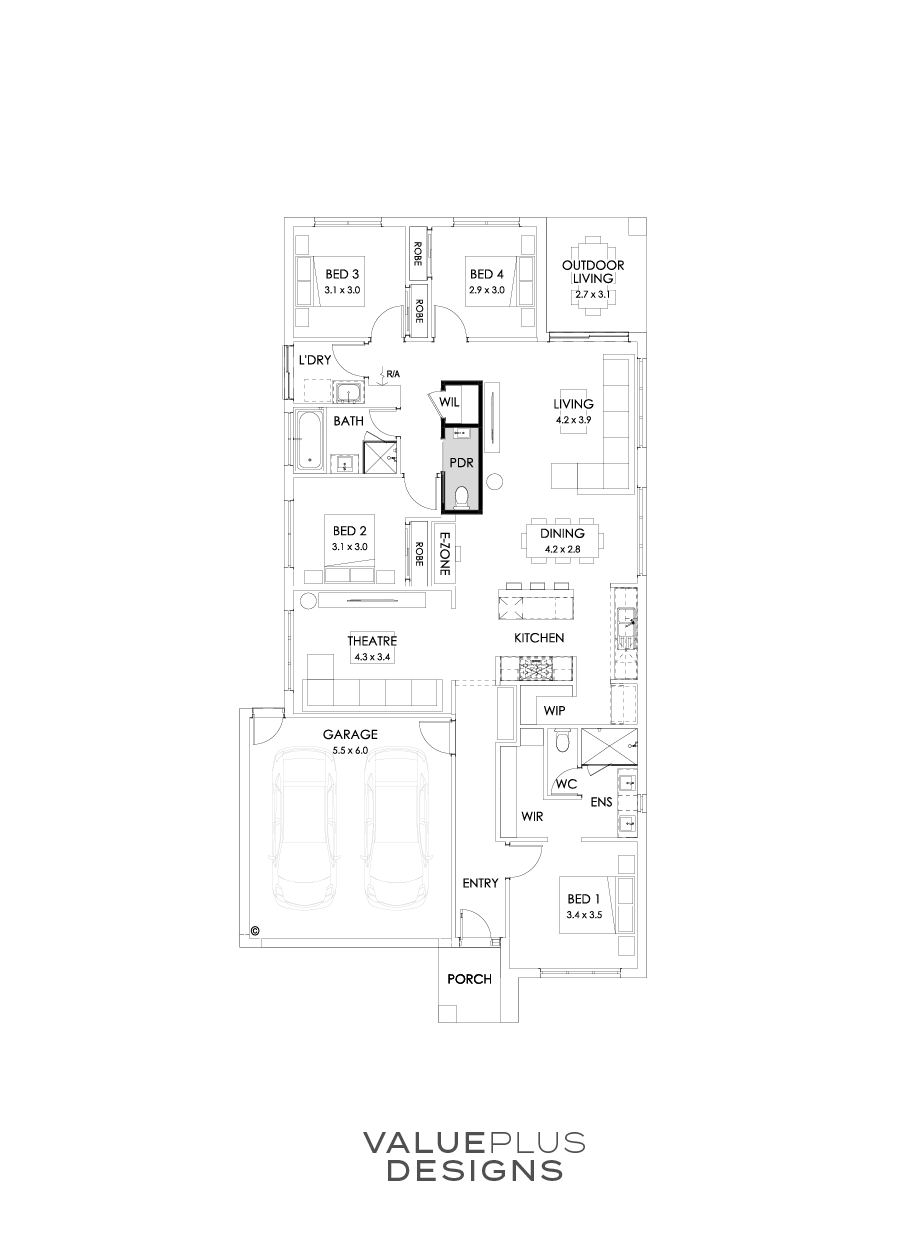 23  Floor Floorplan (Powder Room)