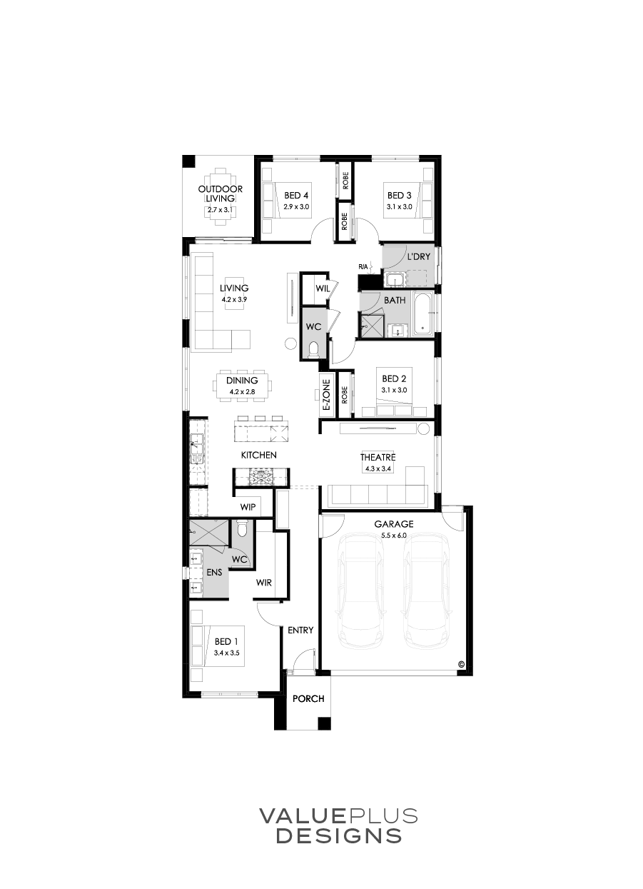 23  Floor Floorplan (Standard - Flipped)
