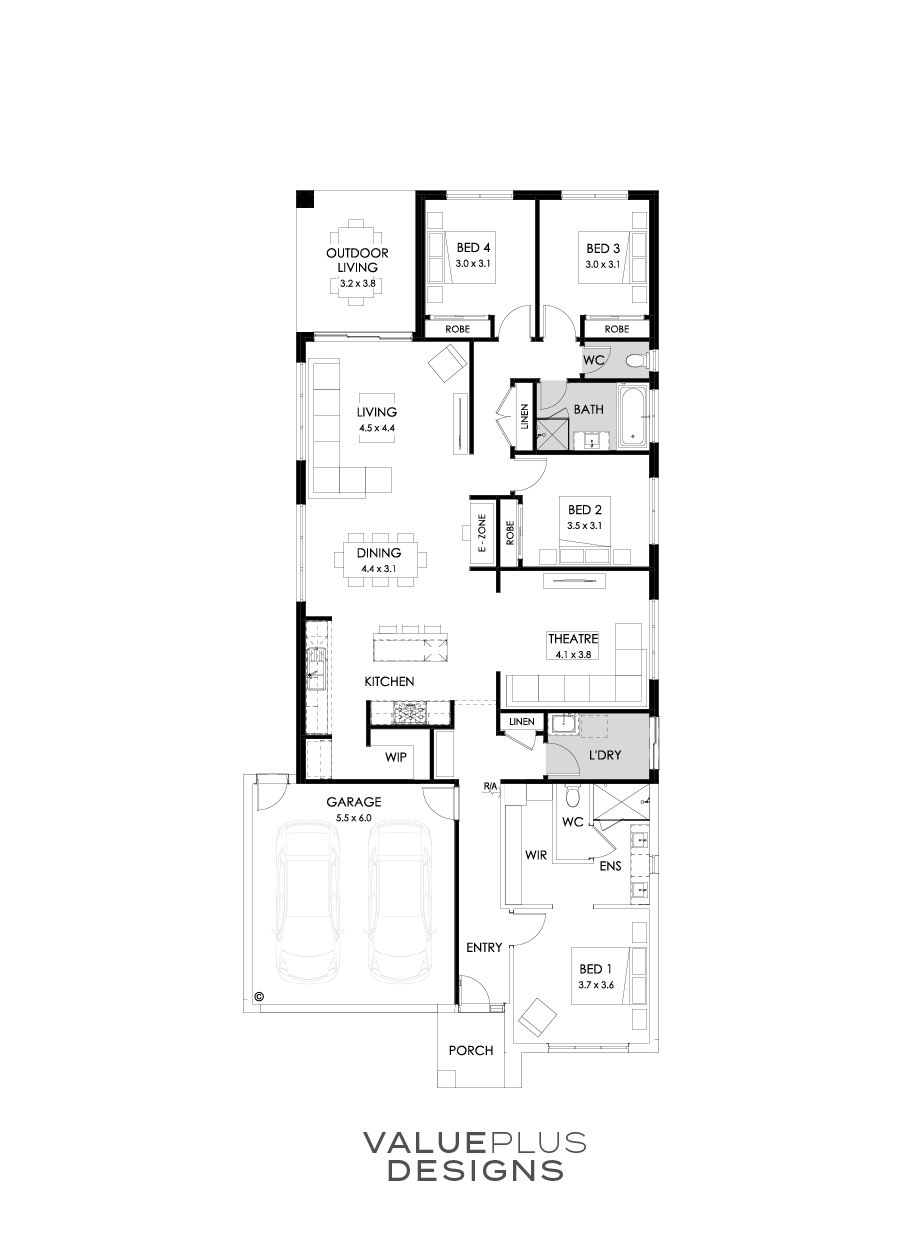 26  Floor Floorplan (Rear flip)