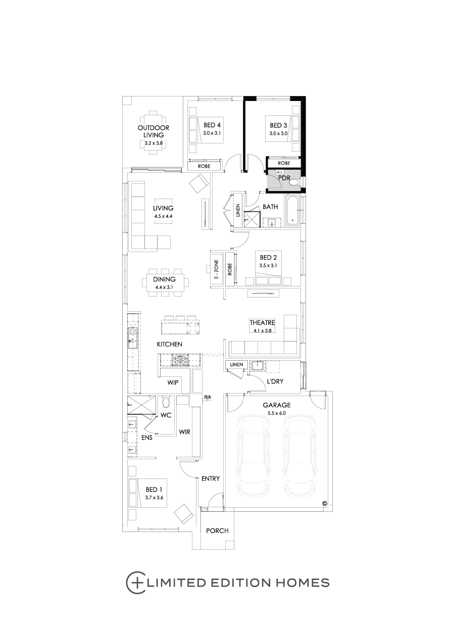 26  Floor Floorplan (Powder room - Flipped)