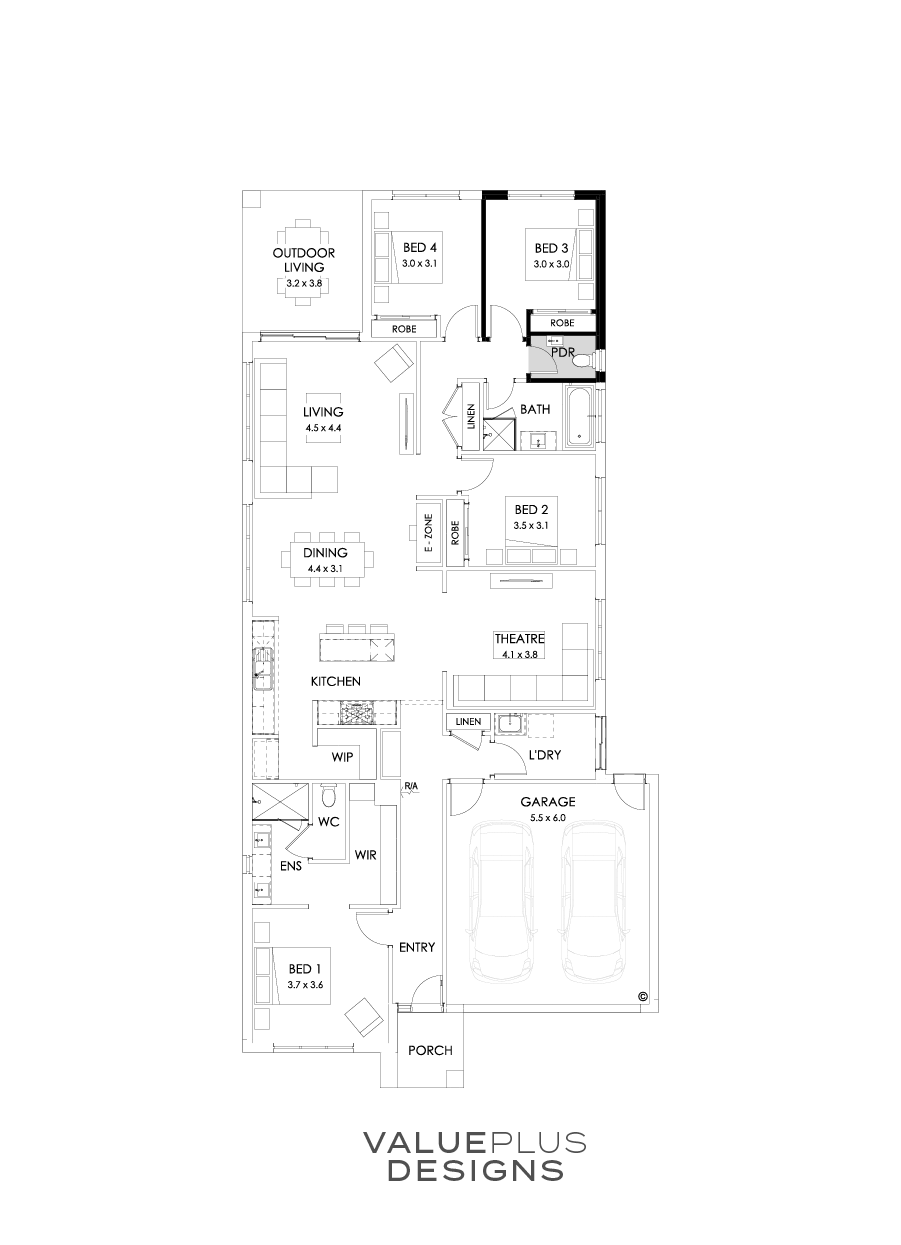 26  Floor Floorplan (Powder room - Flipped)