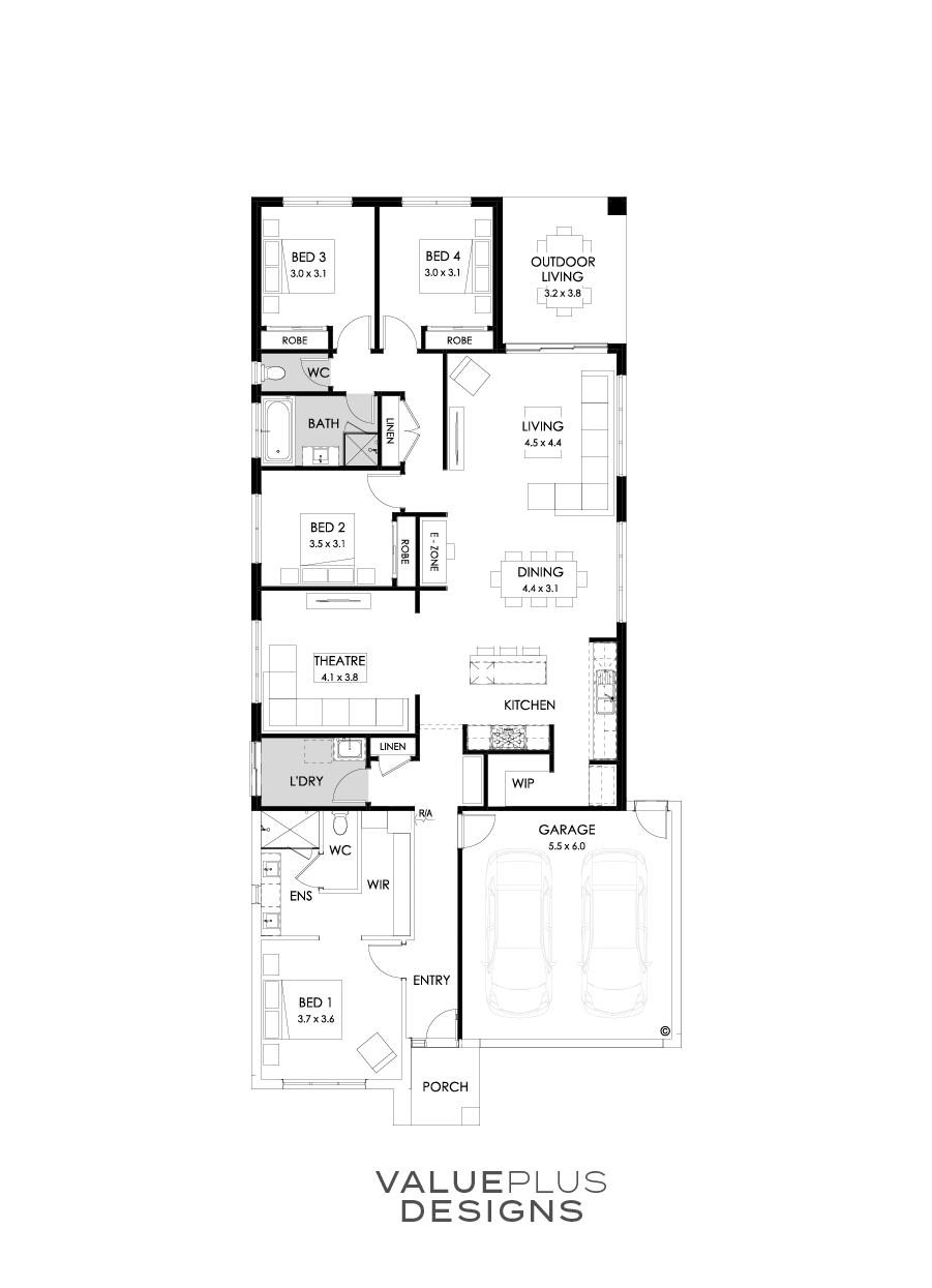 26  Floor Floorplan (Rear flip - Flipped)