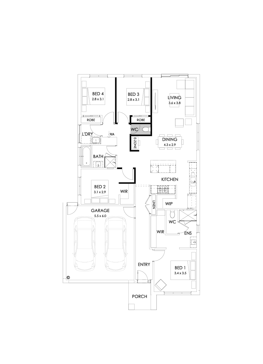 20  Floor Floorplan (E-zone)